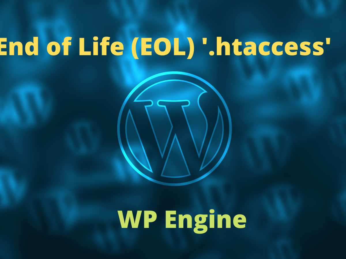 End of Life (EOL) ‘.htaccess’